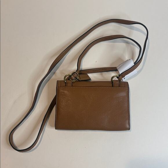 NWT coach Avery pebbled leather crossbody in brown - Picture 4 of 8